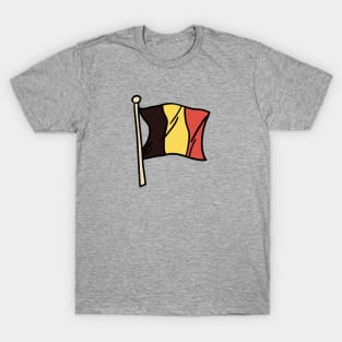 Belgian Flag Illustration T-Shirt